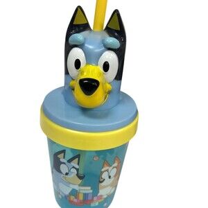 Zak! Designs Bluey Super Sipper Kids Tumbler Cup w/ Straw & Lid 13 oz